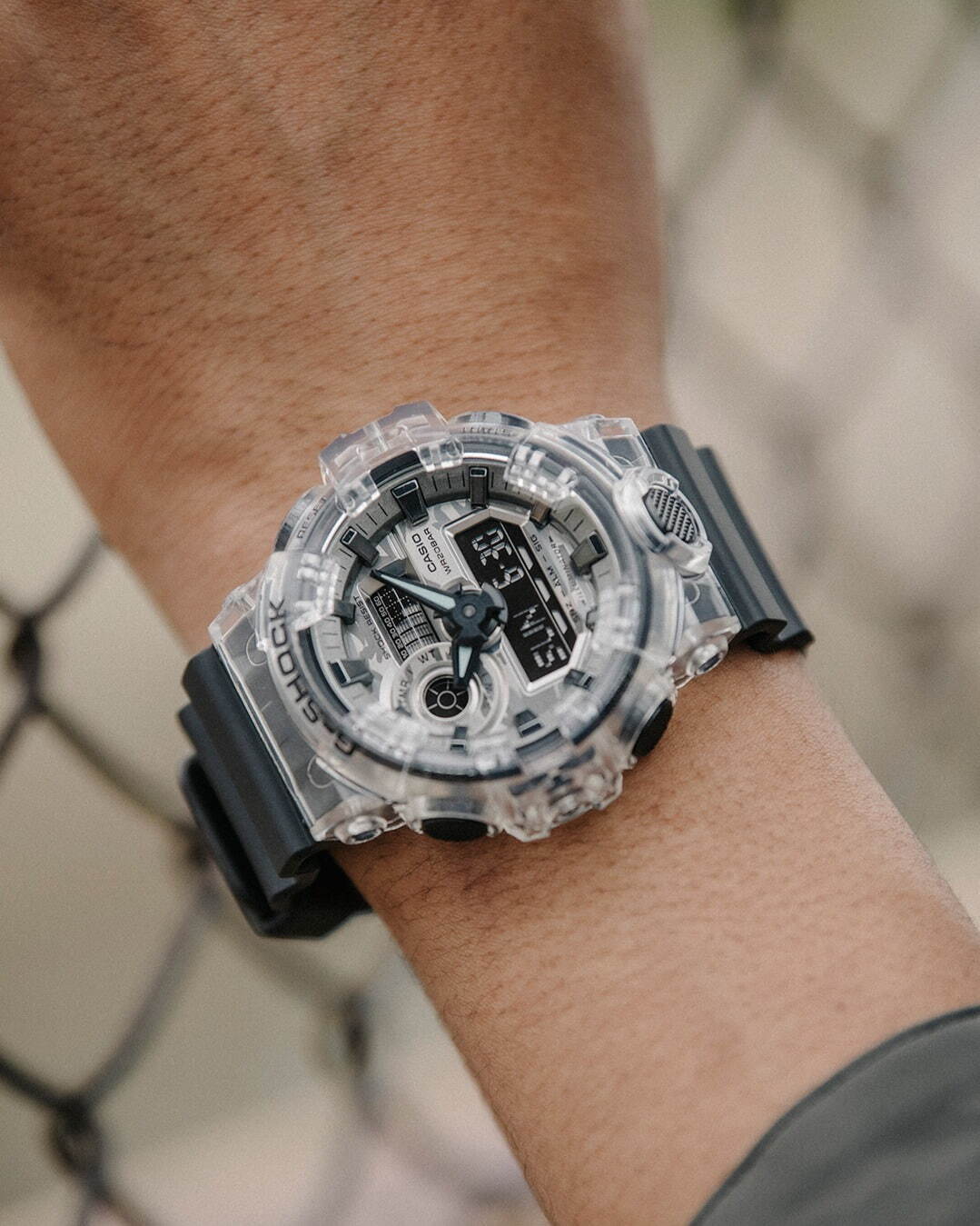 G-SHOCK新作腕時計「カモフラージュ・スケルトン」透明ベゼル ...