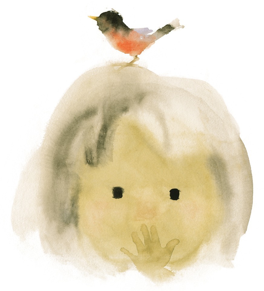 いわさきちひろ
小鳥と少女 『ことりのくるひ』(至光社)より 1971年