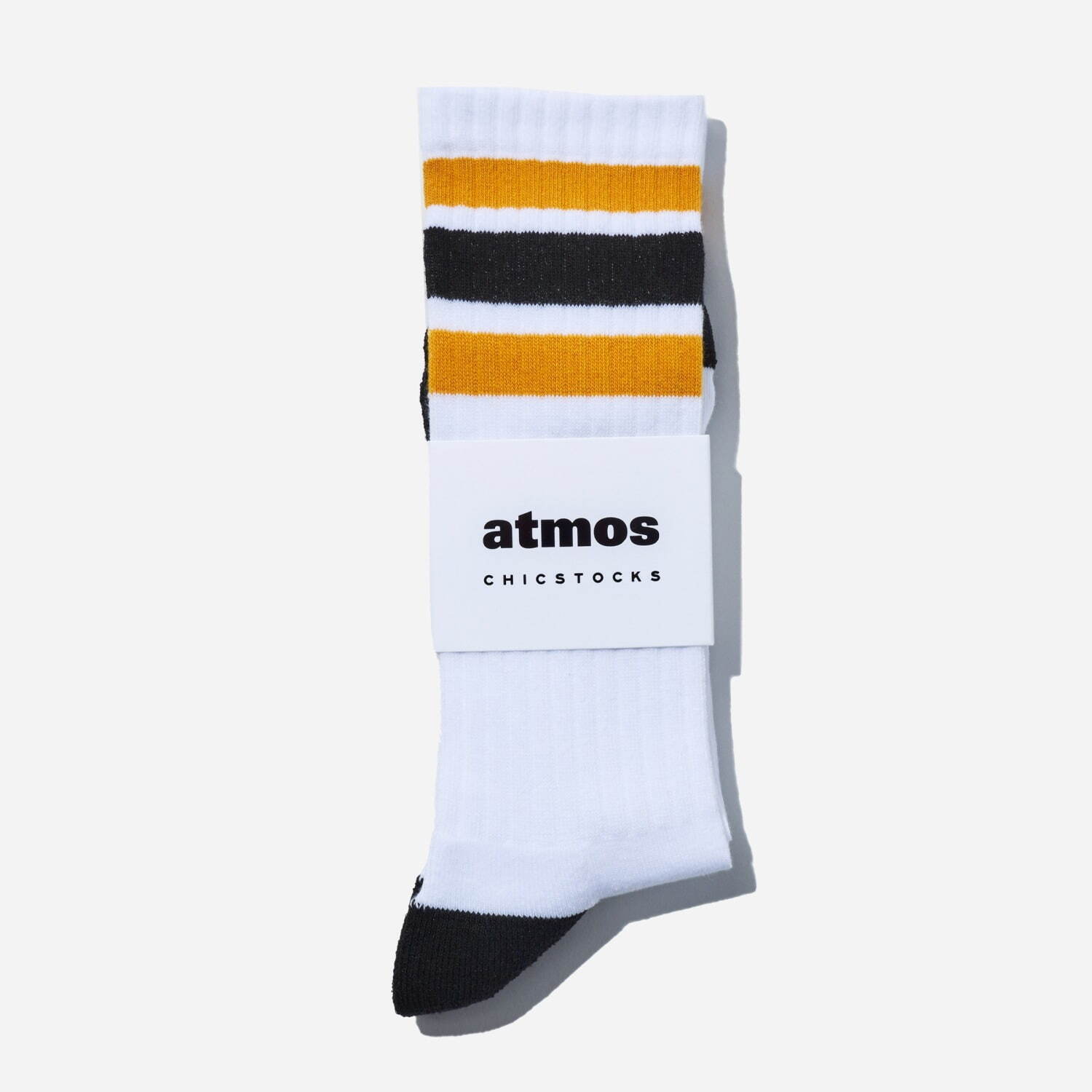atmos×CHICSTOCKS 1985リブソックス ホワイト/26-28cm