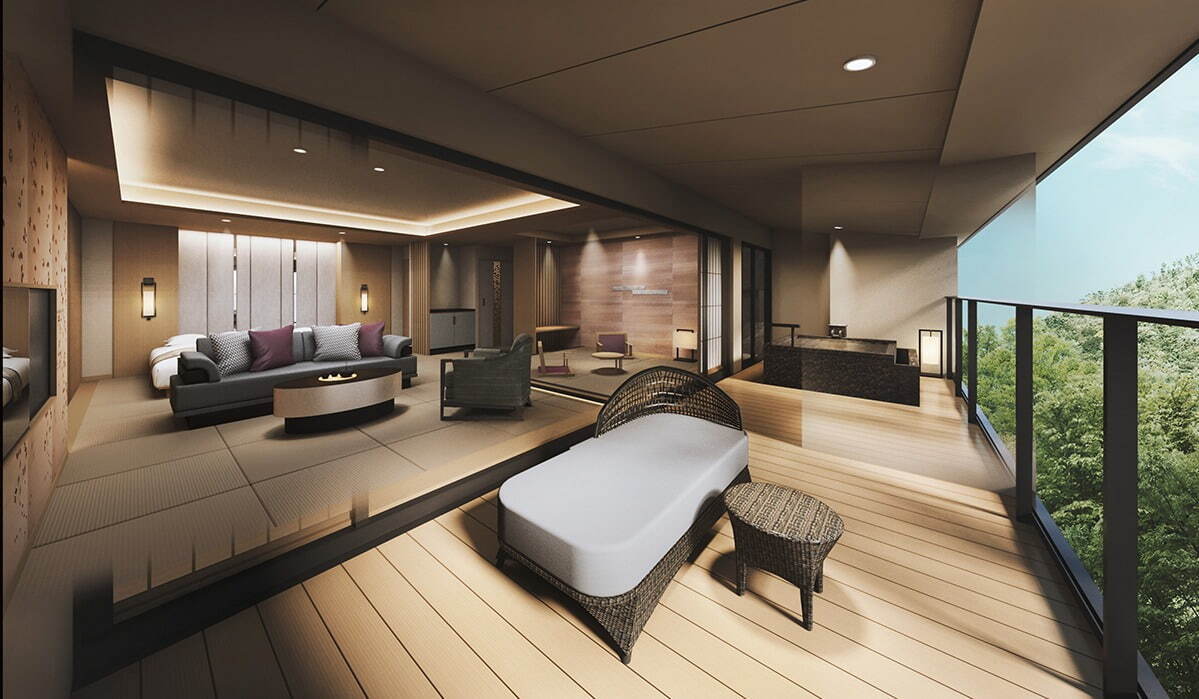 箱根湯本の高級ホテル「はつはな」がリニューアル - 全客室に露天風呂を完備、4つの貸切風呂も｜写真1