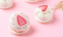 Q-pot CAFE.限定ショップがグランスタ東京に、“薔薇×苺”マカロンやケーキ型の和三盆｜写真4