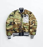 アルファ インダストリーズ×MLB×ニューエラ、“エンジェルス”のエンブレム入りMA-1｜写真8