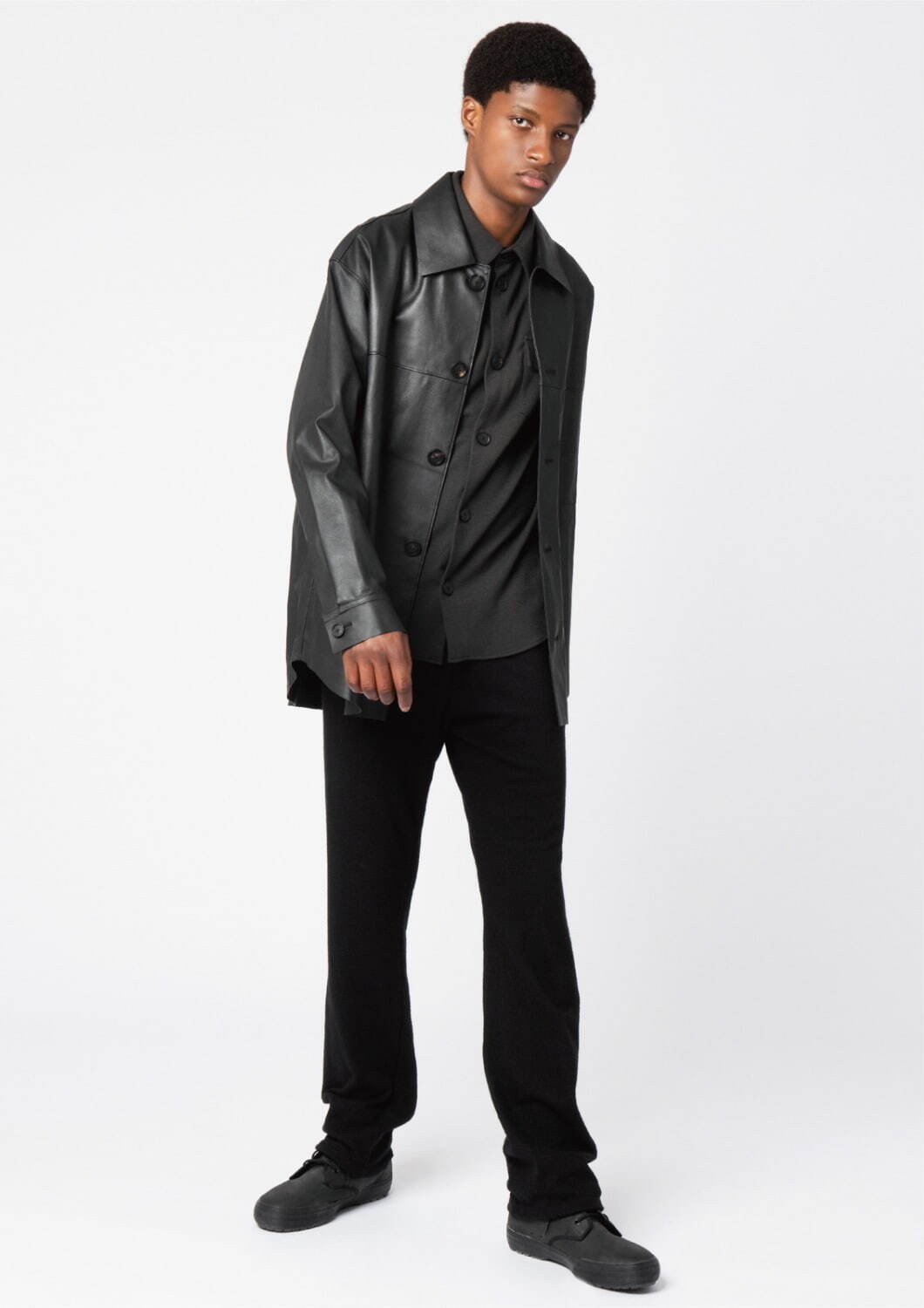 PETER WU(ピーターウー) 21AW リネン混ニットシャツジャケット