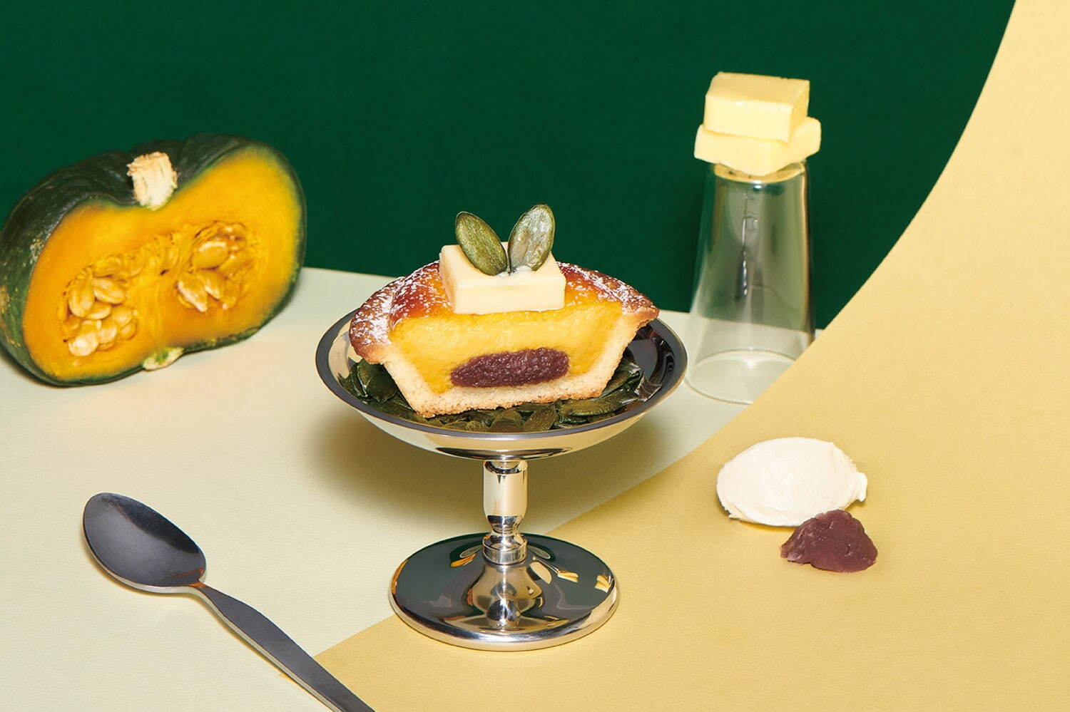 ベイク チーズタルト(BAKE CHEESE TART) かぼちゃあんバターチーズタルト｜写真1
