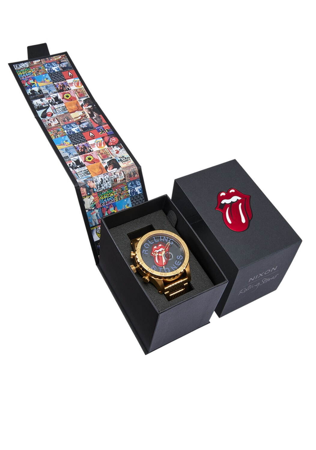 ニクソン×ザ・ローリング・ストーンズの腕時計、刺繍ロゴや“ネオンサイン風”プリント入りなど4型｜写真16
