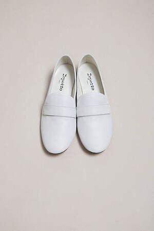 Repetto ホワイトレザー ローファー　37 Repetto ○レペット repetto JAZZ ジャズシューズ （ホワイト