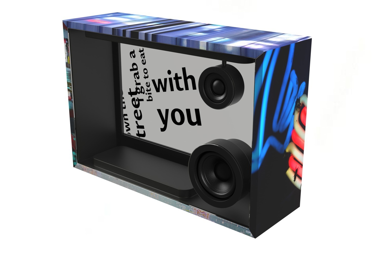 ”歌詞が浮かび上がる”「リリックスピーカー」蜷川実花とコラボ、音楽と同期して蜷川実花の作品も表示