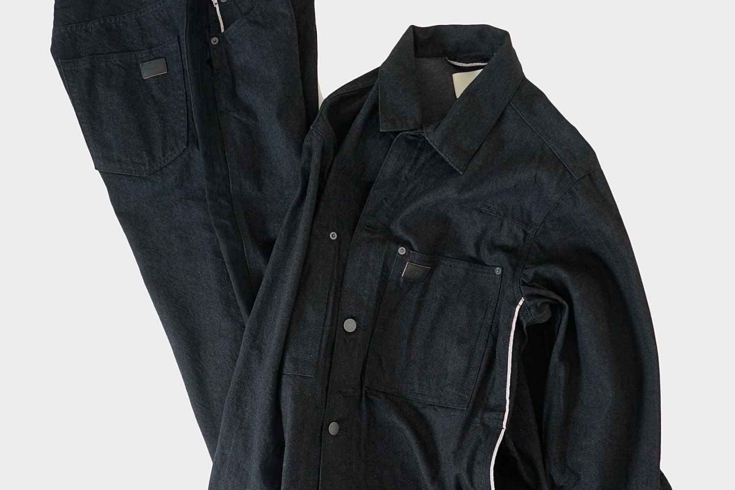 別注 YOKE SELVEDGE LINE DENIM SHIRT JACKET