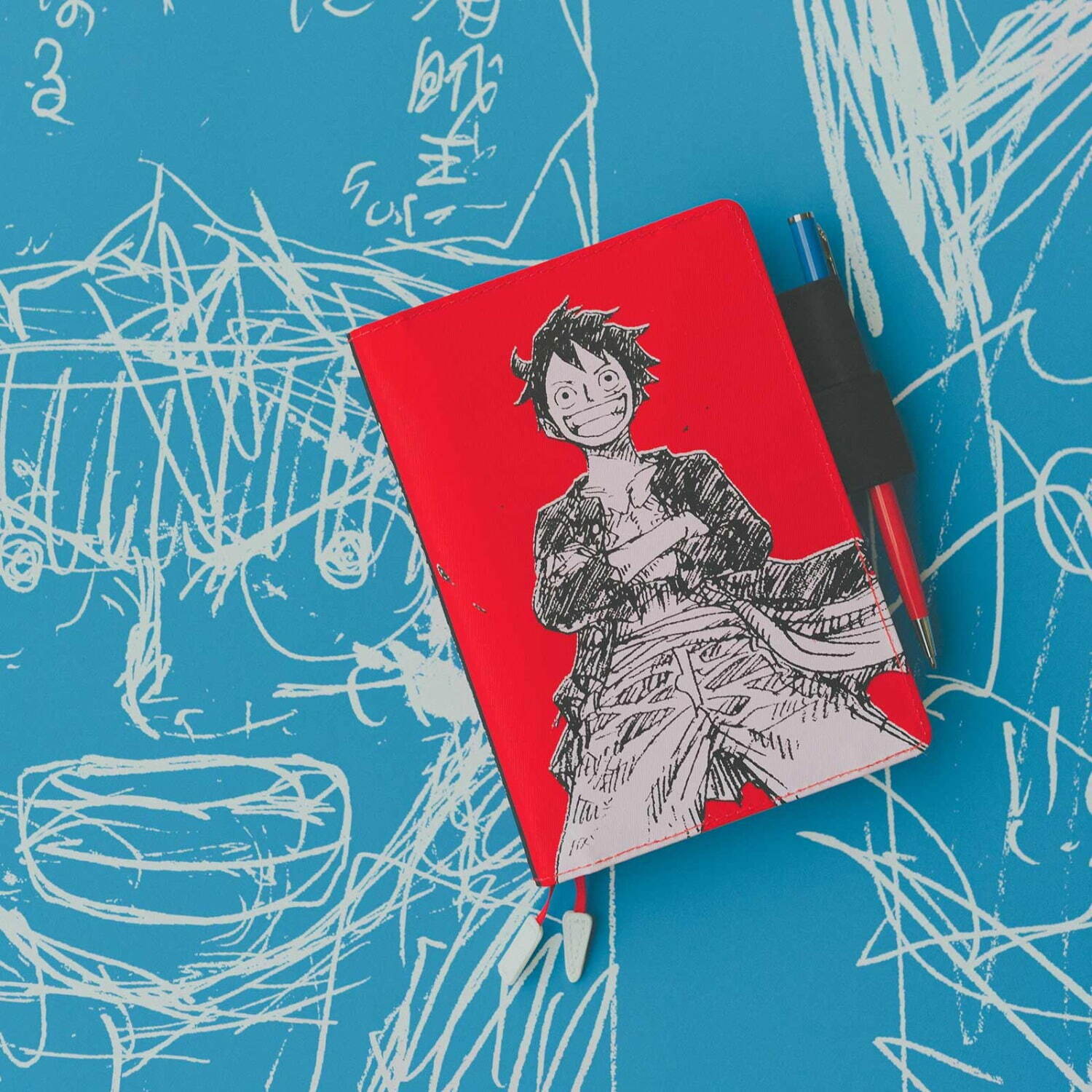 手帳カバー・オリジナルサイズ(A6)「ONE PIECE magazine/麦わらのルフィ RED」4,070円