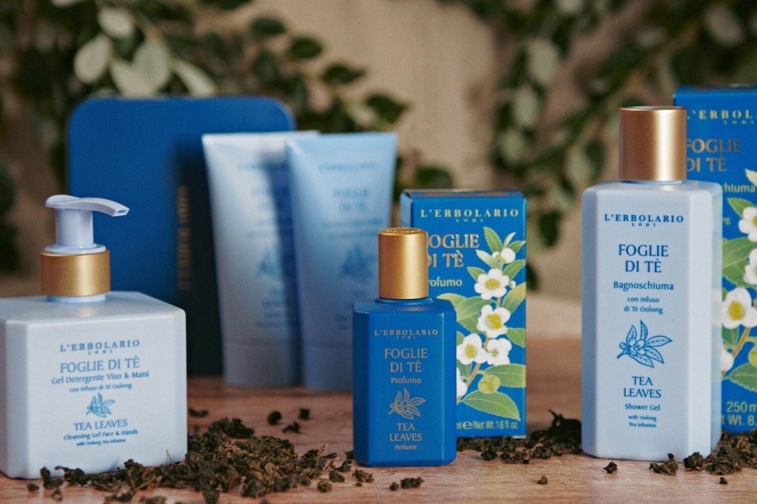 乳液｜レルボラリオ“ブルーのサテン巾着付き”ボディケアセットなど、神戸阪急の新店限定で