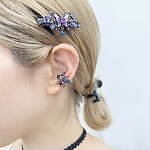 アナ スイ“蝶モチーフ”の新作アクセサリー、透明感のあるパープルグラデのチョーカー＆ピアス｜写真5