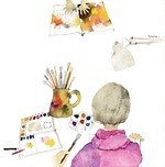 「くらし、えがく。ちひろのアトリエ」ちひろ美術館・東京で、ちひろの生き方をアトリエを軸に紹介する展覧会｜写真1