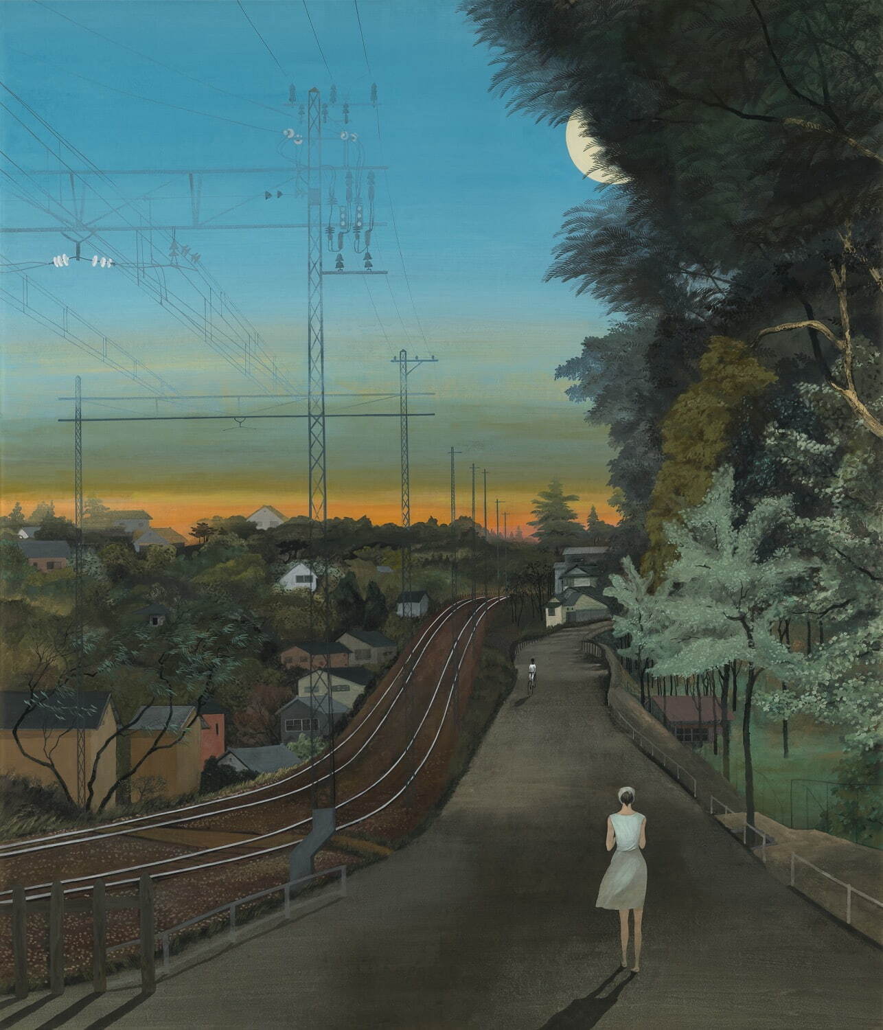 ◆稗田一穂◆作品名　鶴鳴◆10号◆絵画 拝見 大正に描かれた珍しい奇異な鳥 稗田一穂のキウイ: 洋館・旅