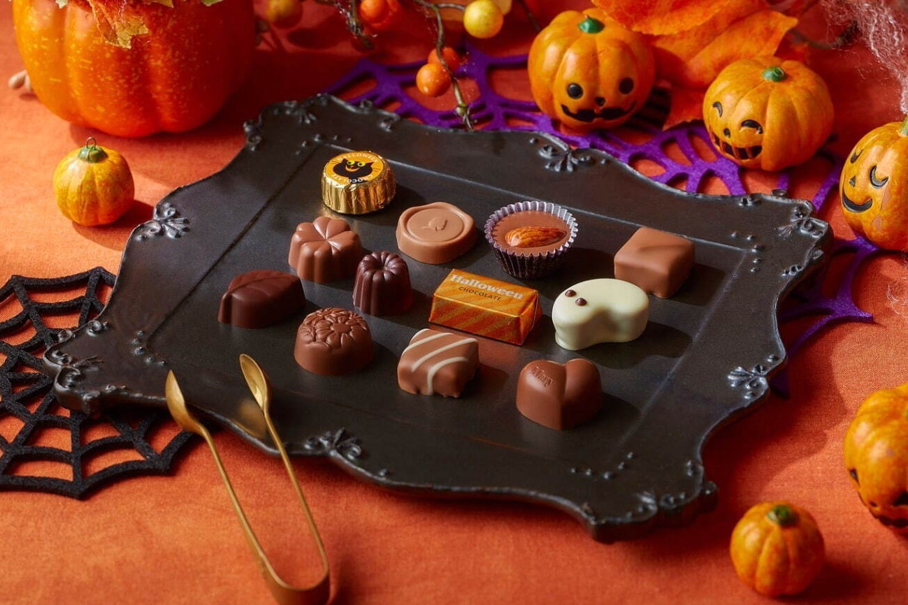 メリーチョコレート「ハロウィンスイーツ」“黒猫＆おばけ