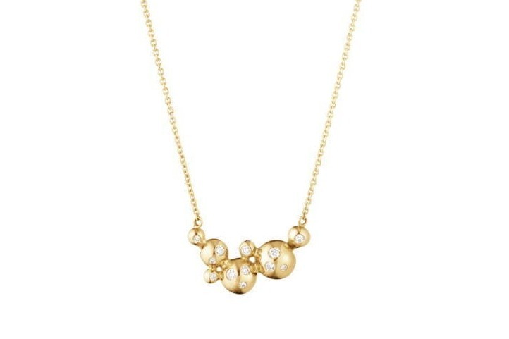 ジョージ ジェンセン”ぶどう”モチーフのジュエリー新作、ダイヤモンドを飾ったネックレスなど