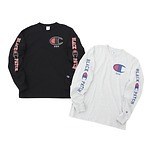 チャンピオン × ブラック アイ パッチ、大胆“Cロゴ”入りスウェットフーディーやTシャツ｜写真6