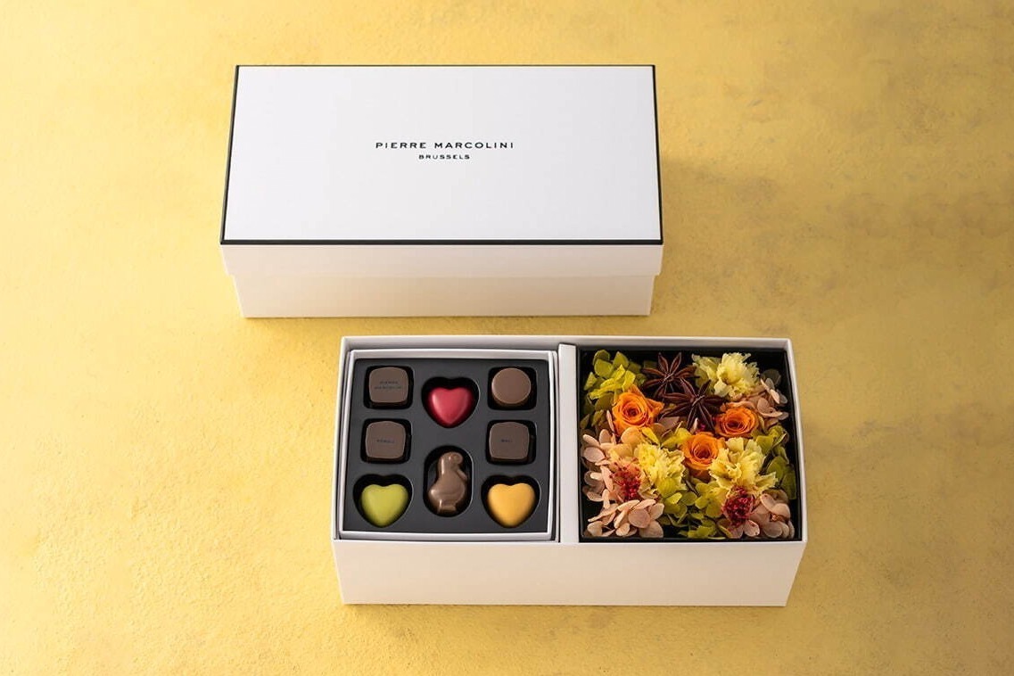 ピエール マルコリーニ“プリザーブドフラワー＆チョコレート”の秋限定ボックス