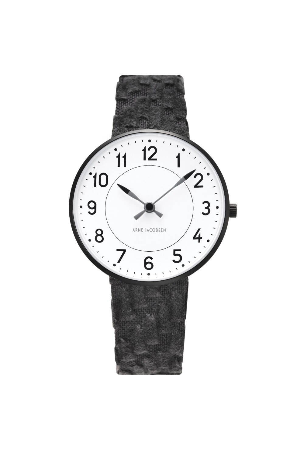 アルネ ヤコブセン×ミナ ペルホネンの腕時計が再販、“パズル”織のコーデュロイ素材ベルト｜写真8