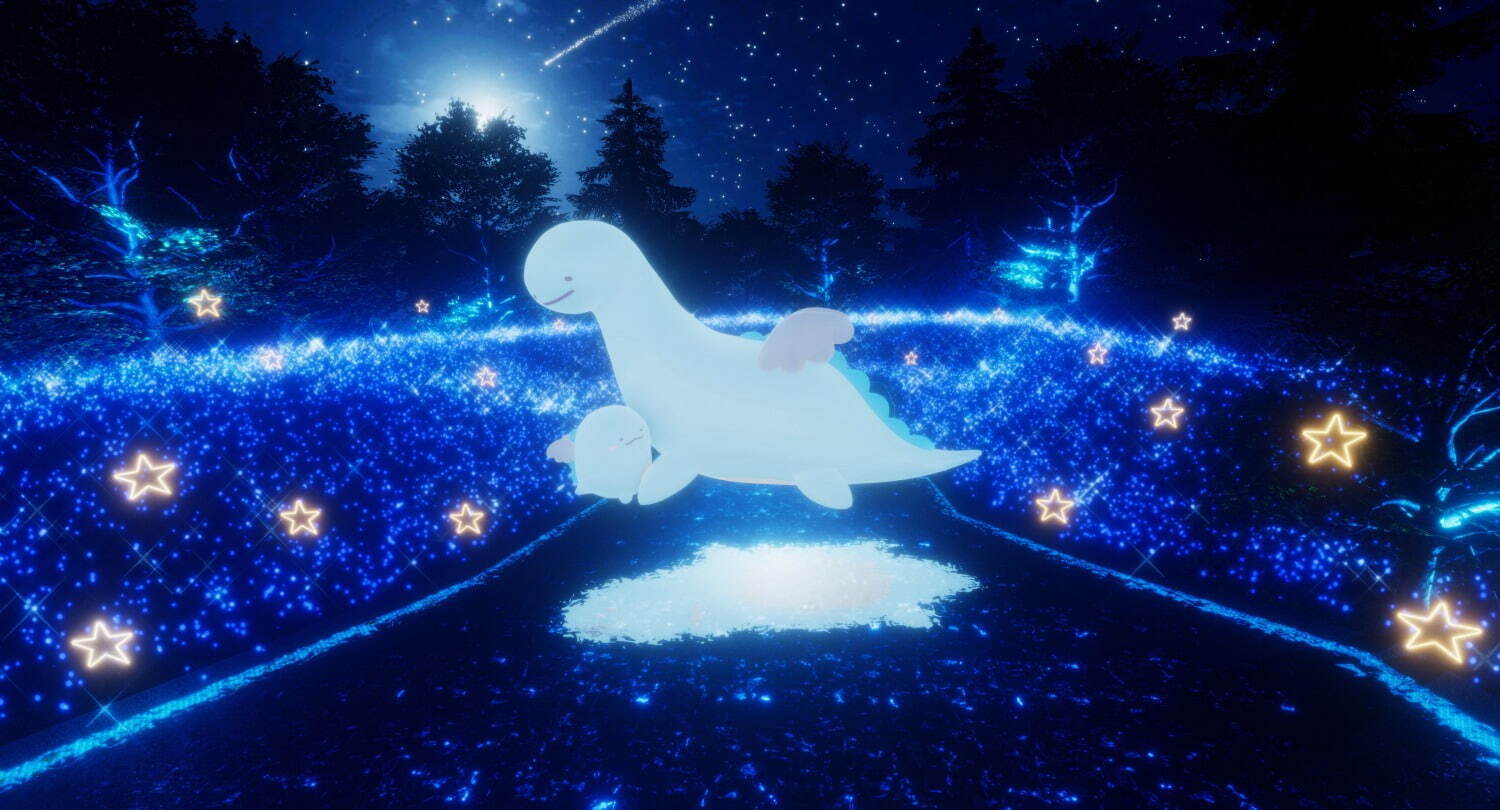 リラックマ」や「すみっコぐらし」が光り輝く遊園地に登場