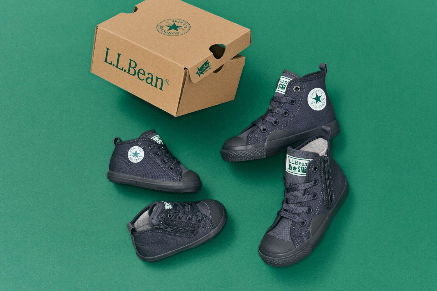 左から)「ベビー オールスター N L.L.Bean Z」6,050円
「チャイルド オールスター N L.L.Bean Z HI」6,600円