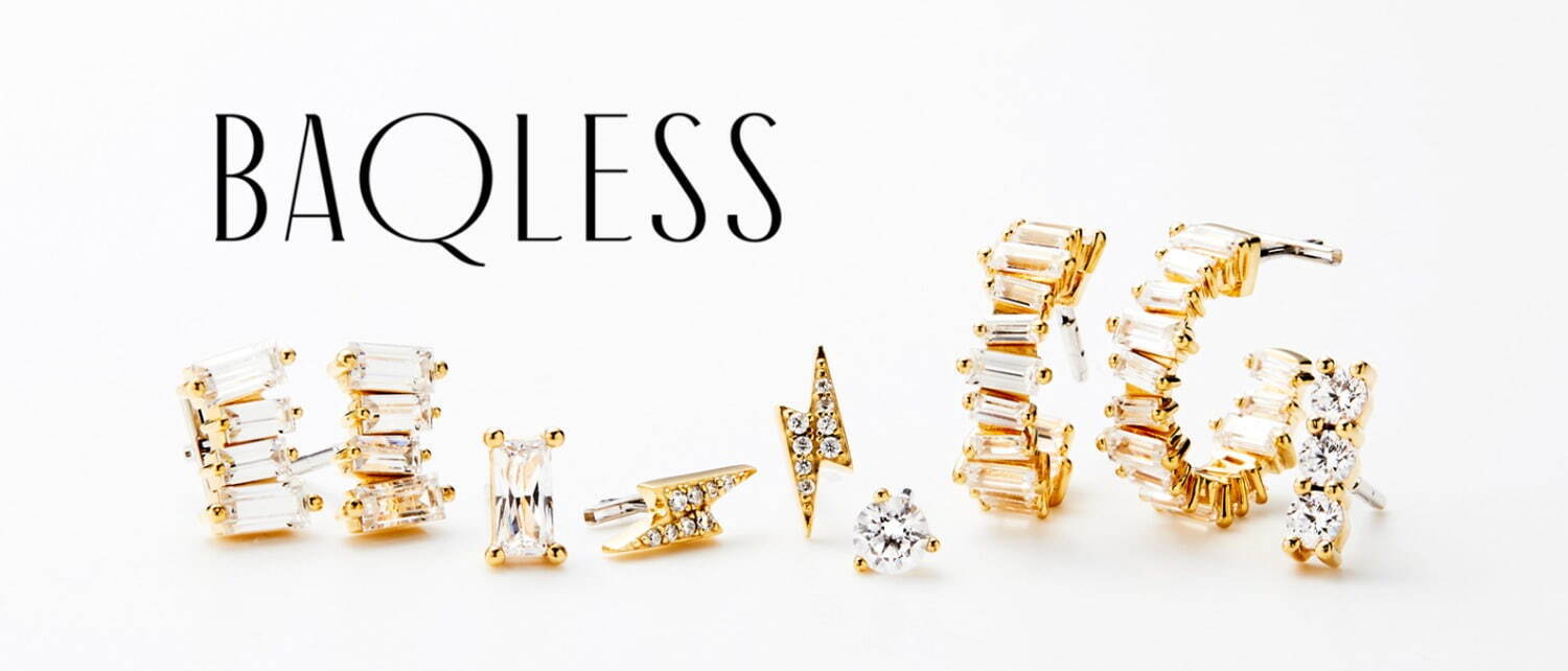 落ちないピアス”「バックレス」からイナズマモチーフの新作ピアスなど 販促セール baqless(バックレス)Honesty 4.0mm Gold ピアス(両耳用)