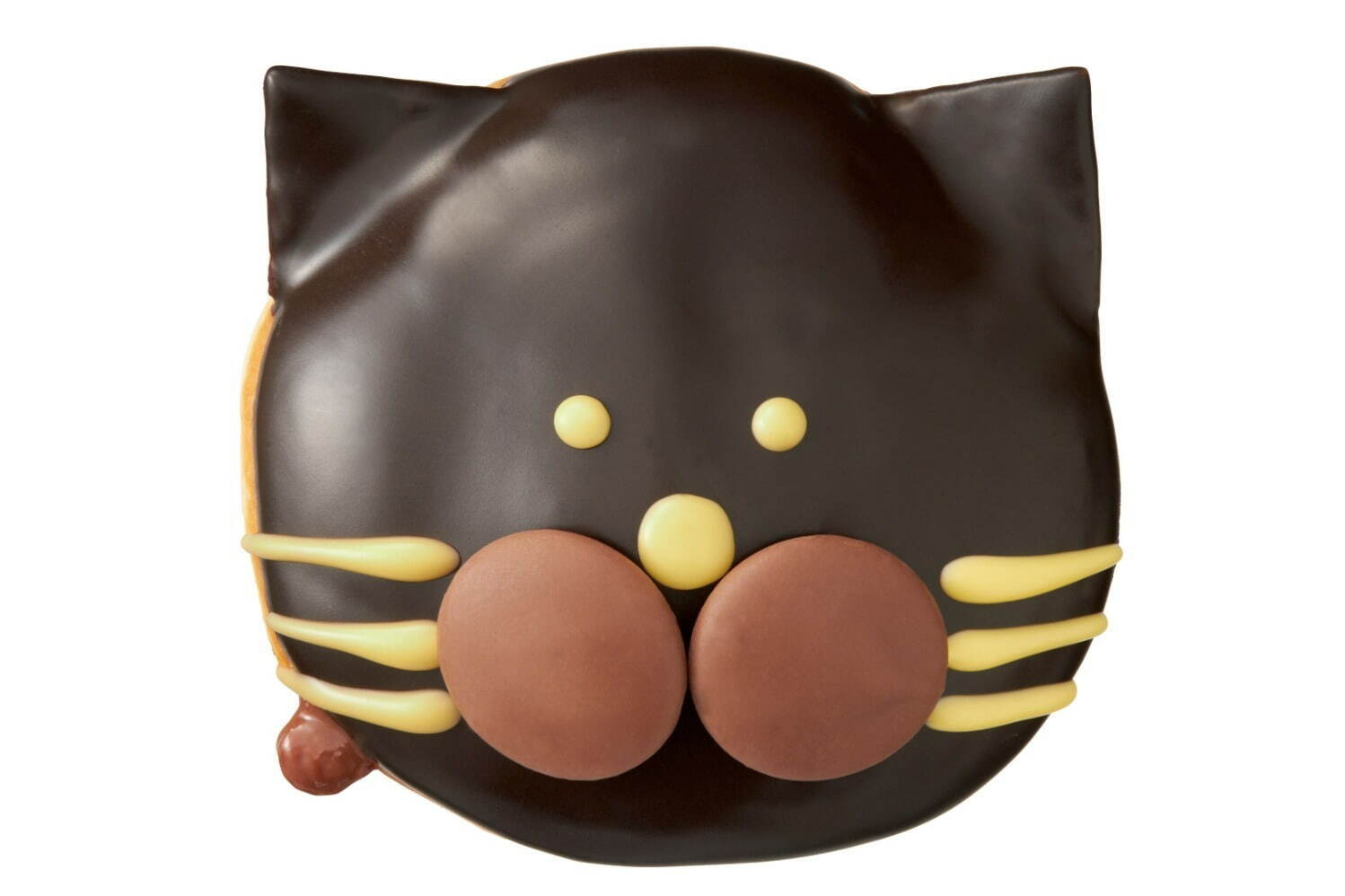 クリスピー クリーム ドーナツのハロウィン限定 黒ネコミイラ ドーナツ チョコ プリン風味 ファッションプレス