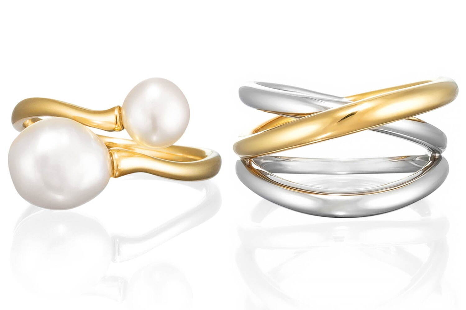 4℃から水モチーフの新作ジュエリー、しずく＆泡を表現したバロックパールのネックレスやリング