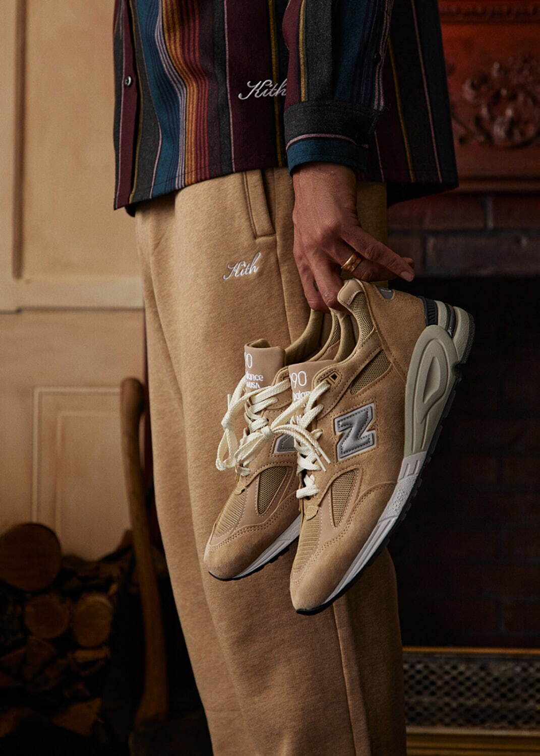 KITH×ニューバランスのスニーカー「990」、上品タンカラーV2＆ ...