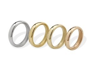 ソフネット×IVXLCDMのメンズリング、甲丸の曲線形でまとめたミニマムなフォルム