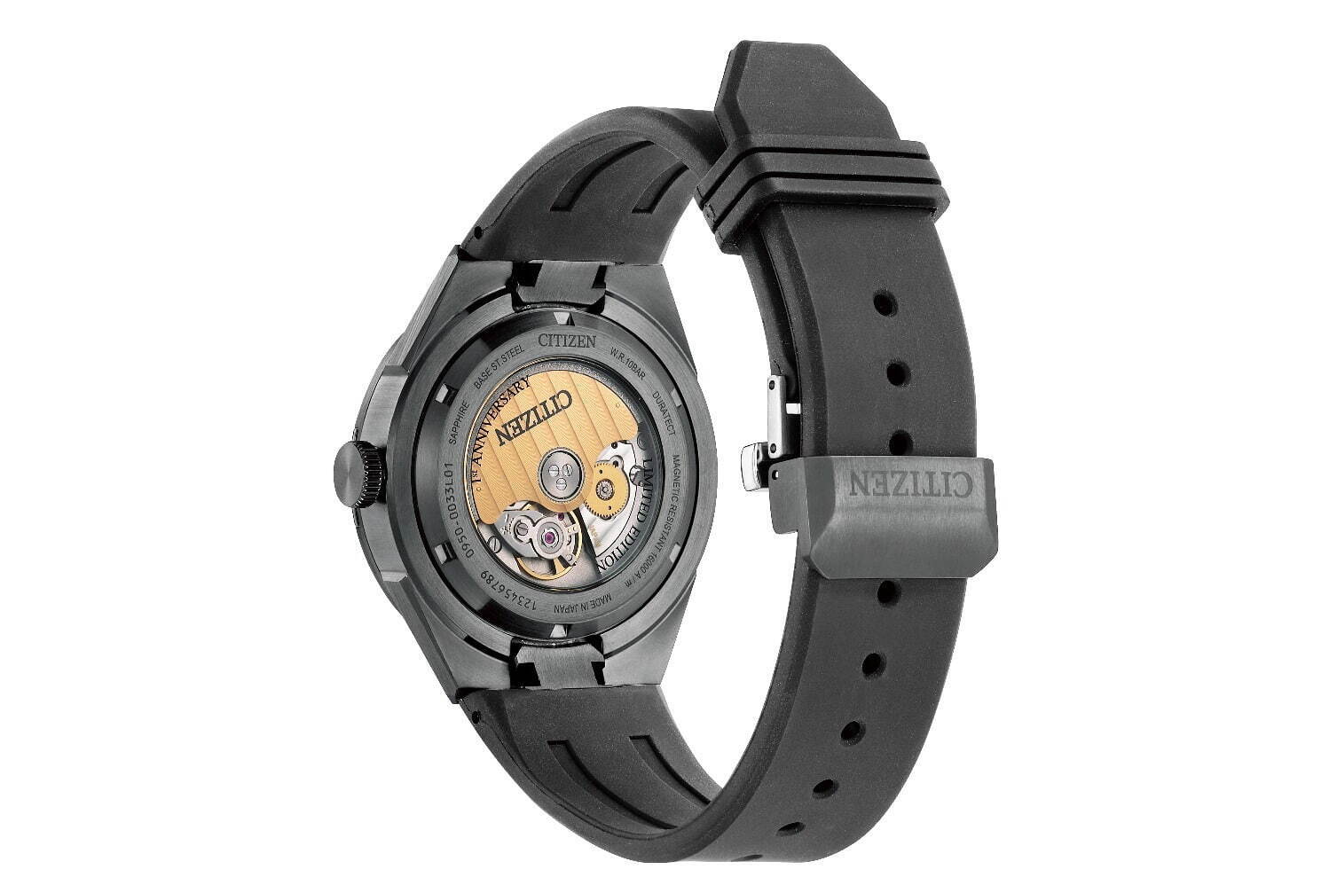 シチズン シリーズエイト“オールブラック”の限定腕時計、初のシースルーバック採用｜写真8