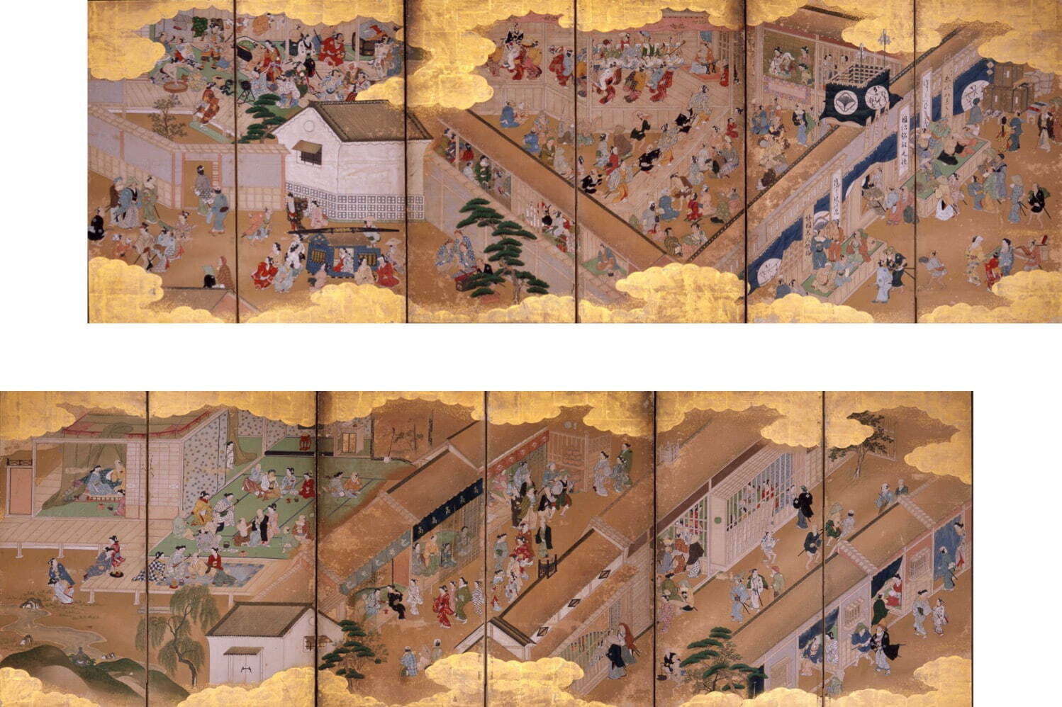菱川師宣工房《江戸風俗図》元禄年間後期(1688-1704)