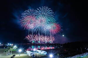 大阪湾りんくう芸術花火2022」音楽とシンクロした花火大会、りんくう