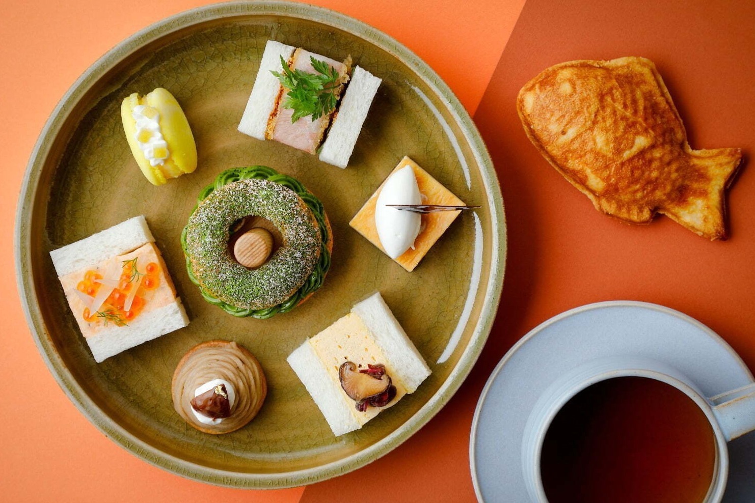 モンブラン｜パーク ハイアット 京都“ポップ”or“エレガント”2種のアフタヌーンティー、モンブランや林檎スフレ