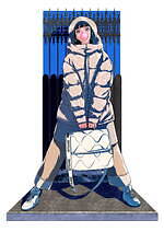 メゾン キツネ22年秋冬新作、鮮やかなグリーンのセットアップ＆キルティングバッグなど｜写真11