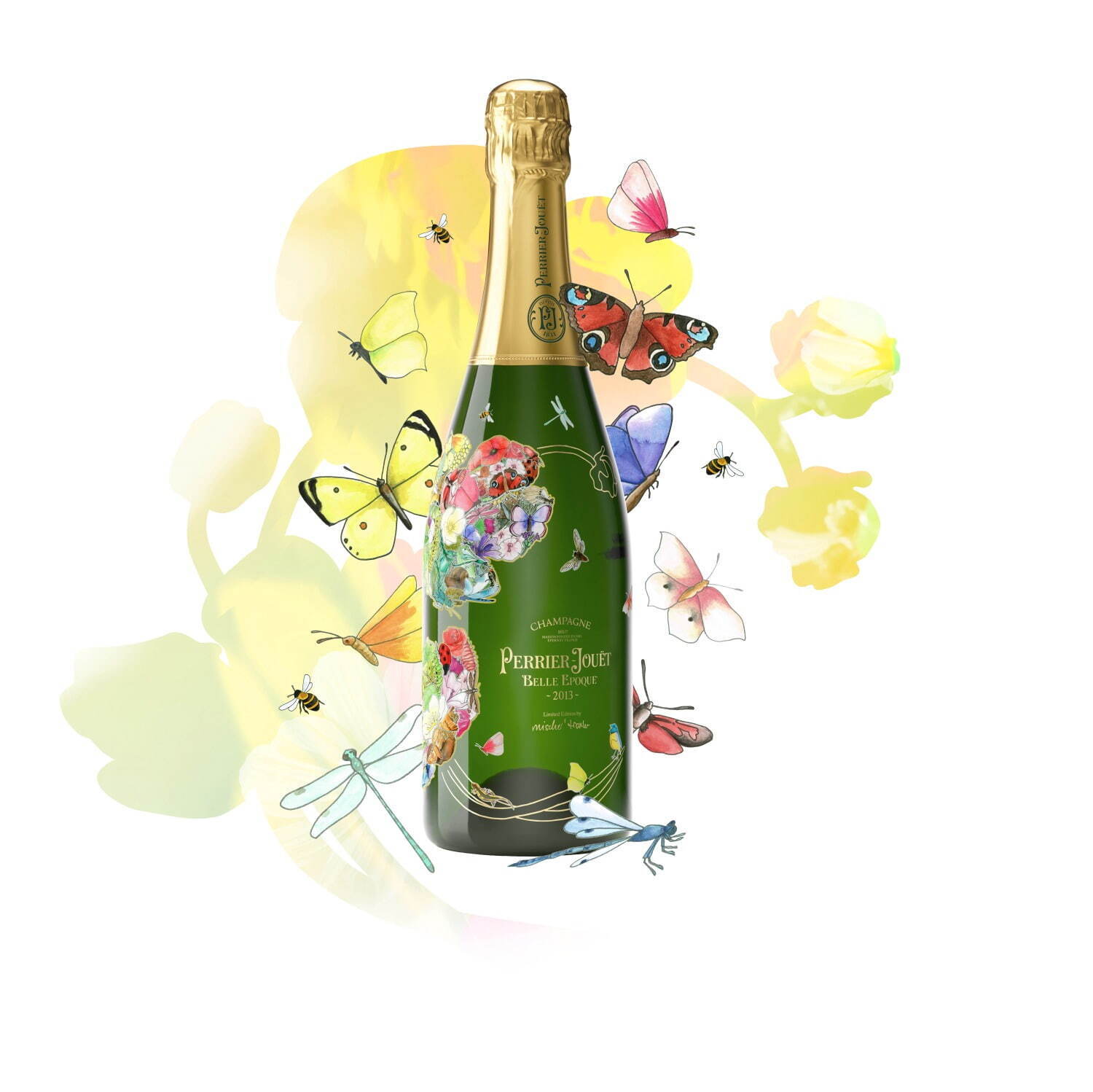 ペリエ ジュエから特別なアネモネを描いた数量限定デザインボトル、2