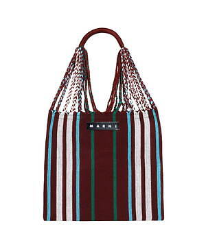 【大人気カラー】完売MARNIマルニマーケットハンモックバッグ　ダークグリーン