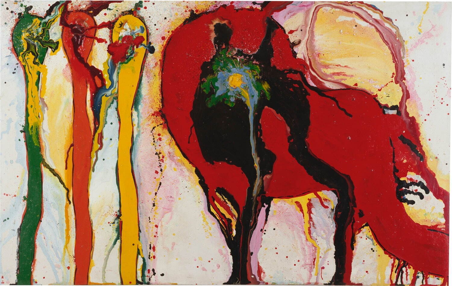 元永定正《作品》1962年　エナメル、カンヴァス　東京都現代美術館蔵
［出品会場：大阪中之島美術館］