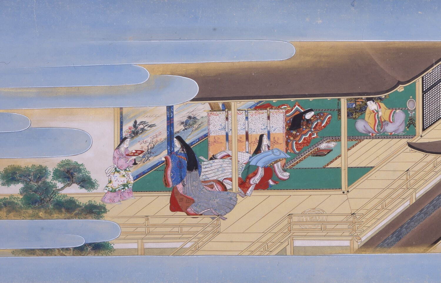 《源氏物語須磨巻絵巻》(部分) 住吉広行筆 斎宮歴史博物館蔵［巻替あり］