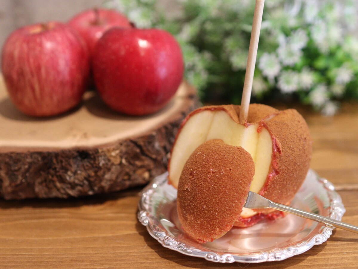 本格りんご飴「代官山キャンディーアップル」岡崎に限定出店、果汁 