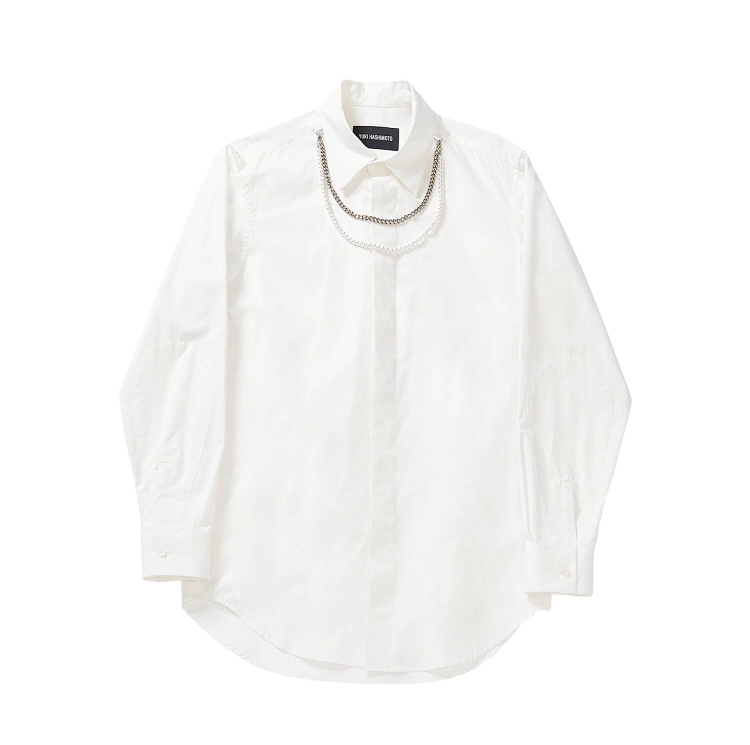 PEARL NECKLESS ATTACHED SHIRTS WHITE 39,600円