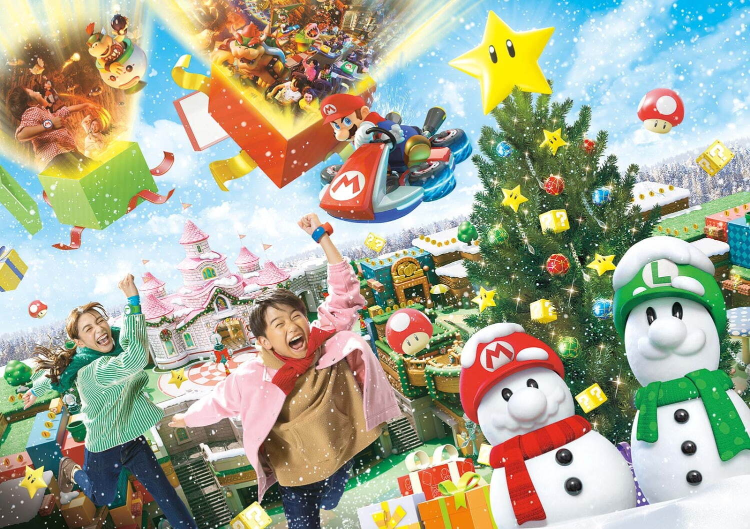 USJ「NO LIMIT ! クリスマス」光のショーやスーパー・ニンテンドー・ワールド初の冬装飾｜写真3