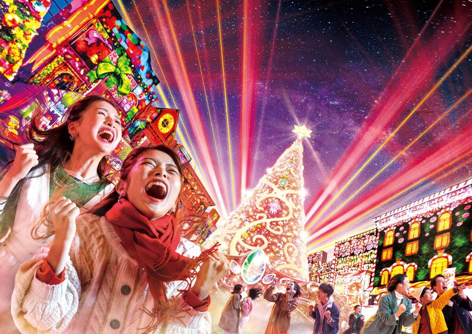 USJ「NO LIMIT ! クリスマス」光のショーやスーパー・ニンテンドー・ワールド初の冬装飾｜写真1