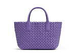 BOTTEGA VENETA 薄紫 編み込みレザー かごバッグ BOTTEGA VENETA 薄紫 編み込みレザー かごバッグ - メルカリ