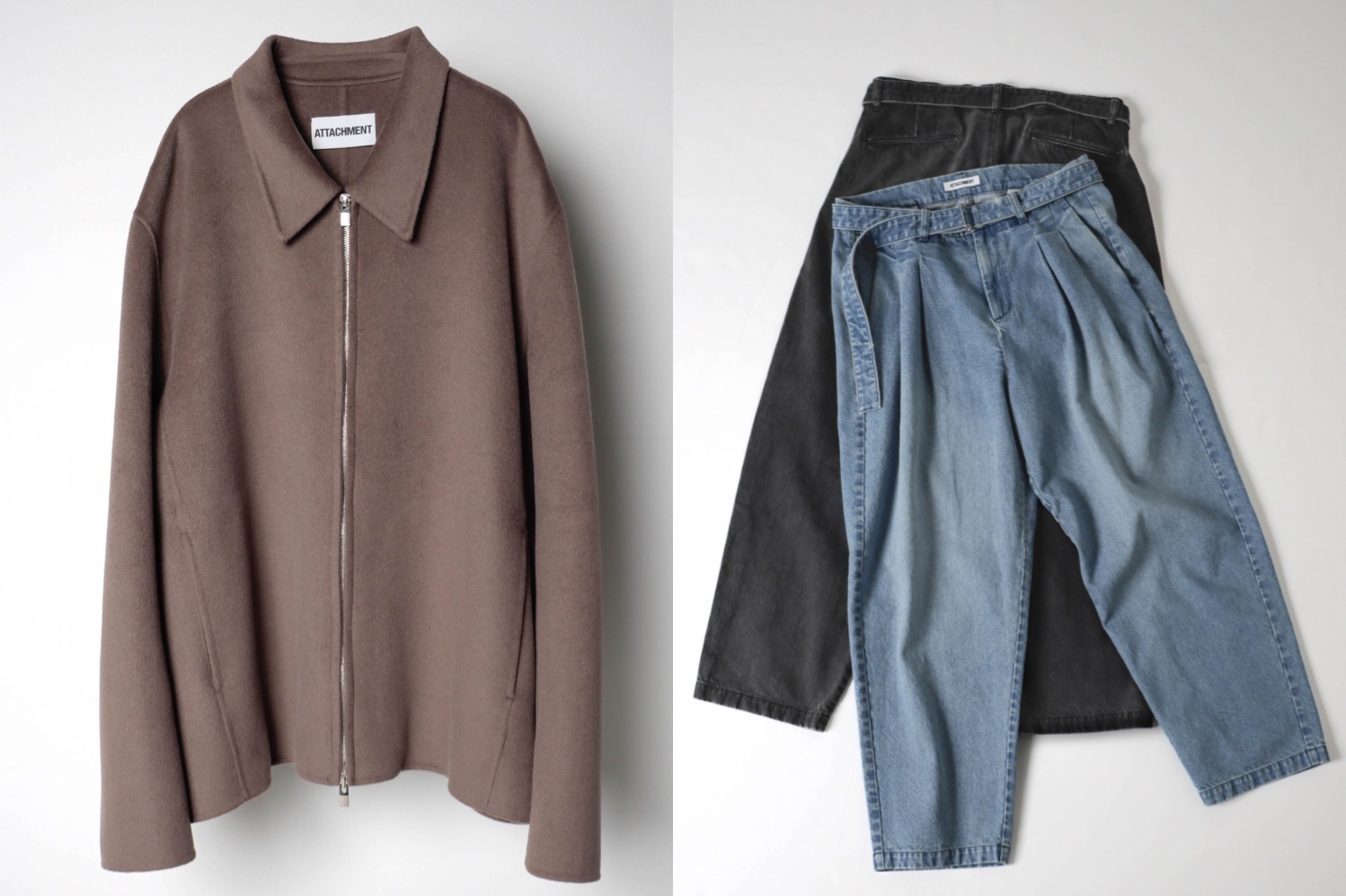 ヨウジヤマモト“友禅染めデニム”ジャケット&タックパンツ、京 ヨウジヤマモト“友禅染めデニム”ジャケット&タックパンツ、京
