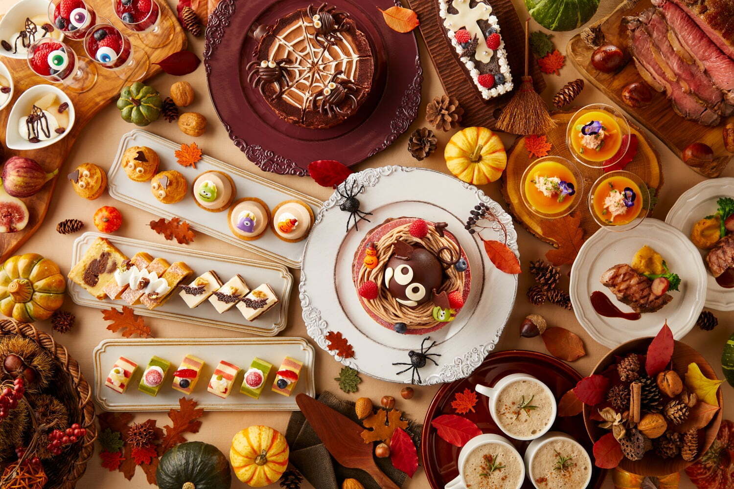 モンブラン｜グランドニッコー東京ベイ 舞浜「ハロウィーンスイーツブッフェ」“モンスター”ケーキ等が食べ放題