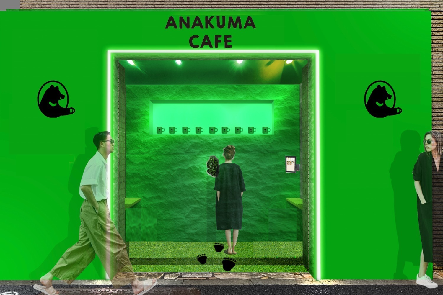 ドーナツ｜“クマがドリンクを渡す！？”「アナクマカフェ」原宿に誕生、はちみつバナナフラッペ＆新食感カヌレ