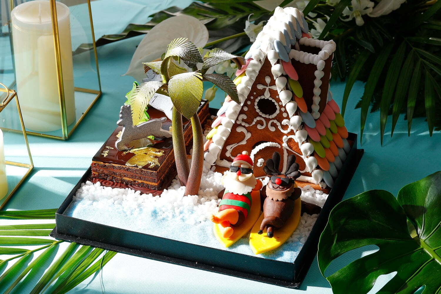 モンブラン｜ザ・カハラ・ホテル＆リゾート 横浜22年クリスマスケーキ、波乗りサンタの“お菓子の家”など