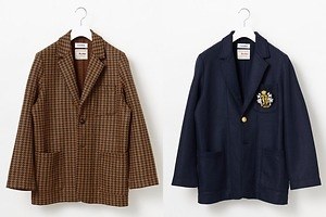 コーヘン×J.プレス オリジナルス、グレンチェックのニットブレザー - 東京で「米富繊維」限定ストア