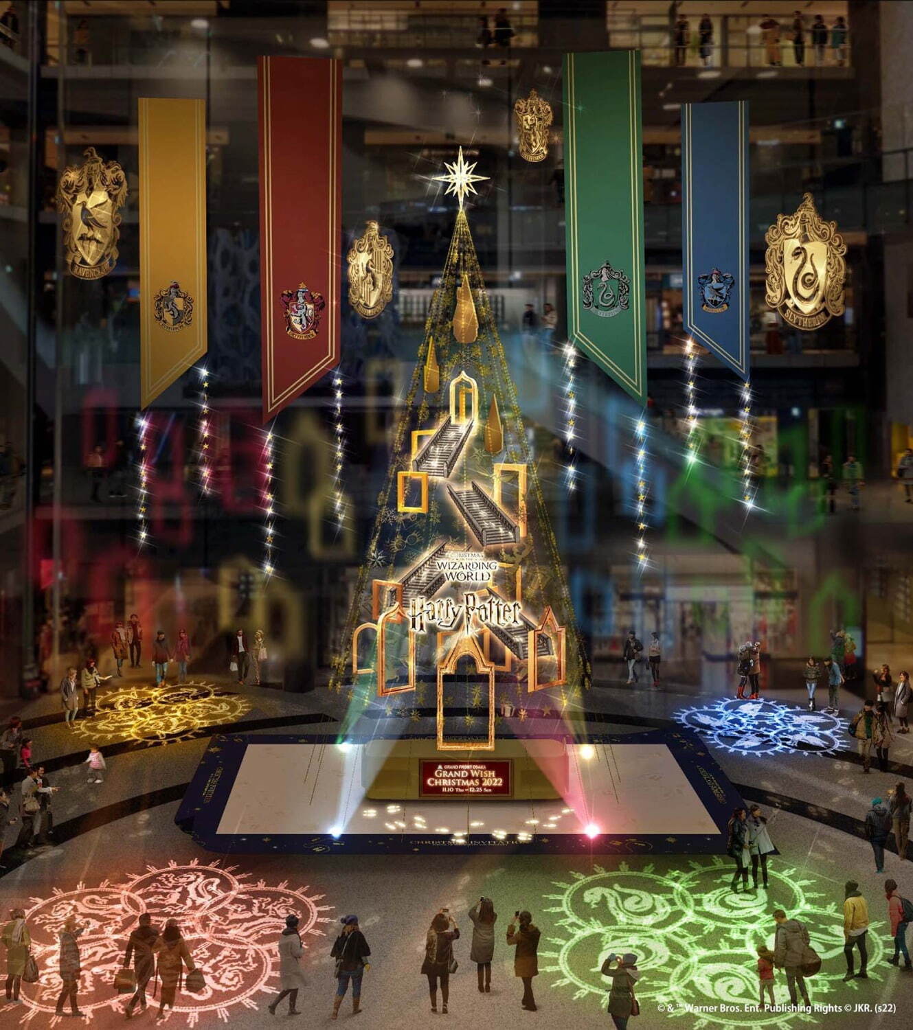 グランフロント大阪で「ハリー・ポッター」魔法ワールドのクリスマスイベント、約13mのツリーや特別装飾｜写真2