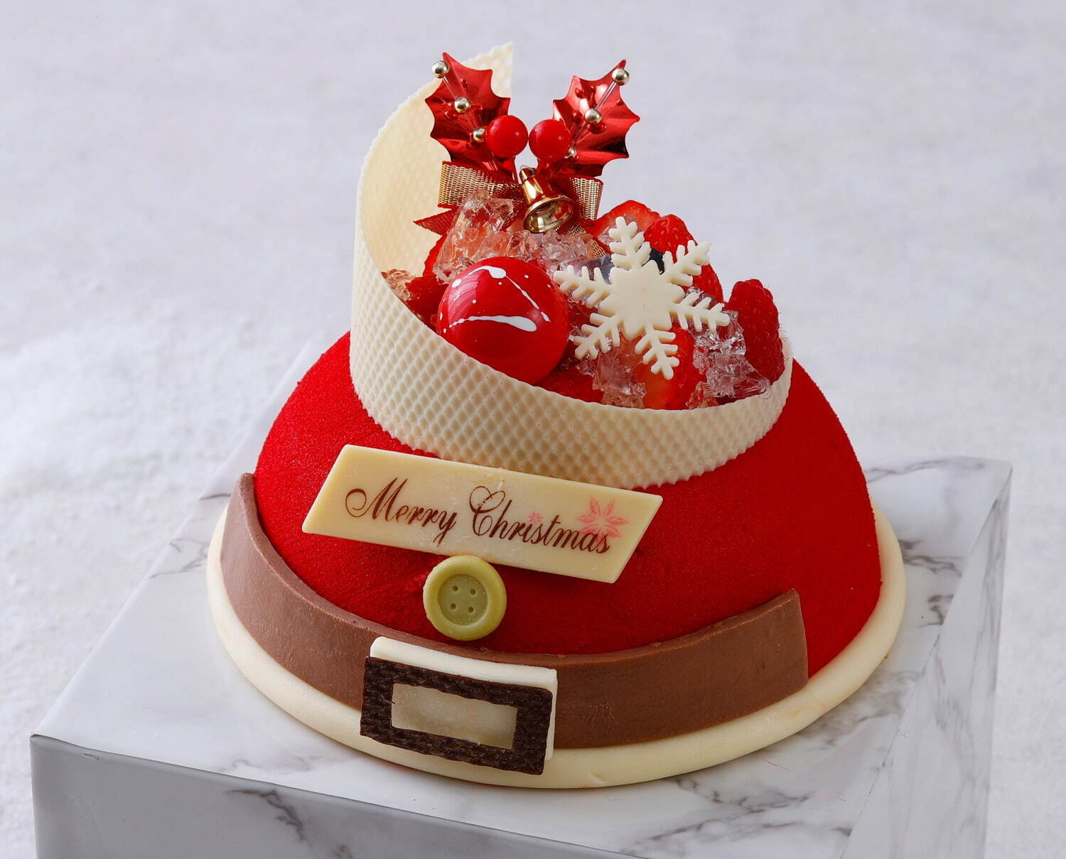 ホテル インターコンチネンタル 東京ベイの22年クリスマスケーキ、チョコ細工の“特大サンタ”ケーキ｜写真7